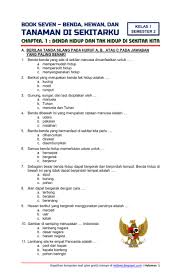 Download Soal Tematik Kelas 1 Semester 2 Tema 7 Subtema 1 Benda Hewan Dan Tanaman Di Sekitarku Benda Hidup Dan Tak Hidup Di Sekitar Kita Edisi Terbaru Rief Awa Blog