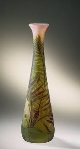 Emile Galle Vase Decorated With Fern Manufactory Of Emile Galle France Nancy Circa 1904 Hermitage Museum Glass Art Vintage Art Glass Antique Art