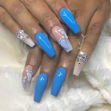One My Lovelys Havin A Boy Babyshowernails Babyboy Bluenails Tampanails Flnails Brandonnails Orlandonnails Baby Nails Baby Shower Nails Baby Boy Nails