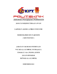 Video pembentangan latihan industri dis 2019 | politeknik port dickson (dip kejuruteraan awam). 16dut11f1022 Writing Assignment By Hazree Tajuddin Studocu