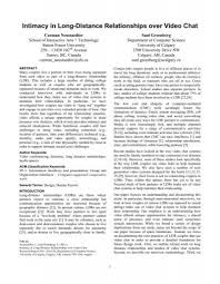 You may have to travel a lengthy distance to in contrast, long distance relationships can cost a lot more than an online relationship. Intimacy In Long Distance Relationships Over Video Chat