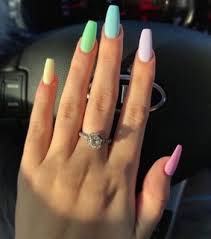 Rainbow pastel acrylics in 2019 colored acrylic nails. Pastel Nails Images On Favim Com