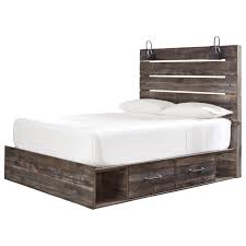 Signature Design By Ashley Drystan Rustic Queen Storage Bed With 4 Drawers Industrial Lights Standard Furniture Platform Beds Low Profile Beds Get the best deals on storage beds for queen. drystan queen storage bed with 4 drawers