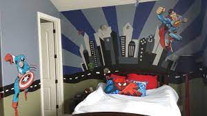 5 year old boy bedroom ideas pictures. Superman Bedroom For Tait 4 And 5 Years Old North And West Wall Superman Bedroom Big Boy Bedrooms Boys Room Decor