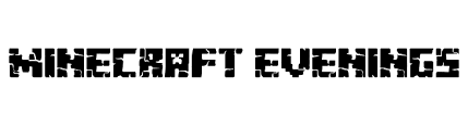 The minecraft logo above, which was in use from 2009 to 2011, was designed using a pixelated font. Minecraft Font Search