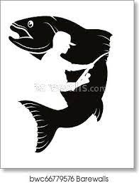 Fish And Fisherman Silhouette Fish Silhouette Silhouette Art Fish Art