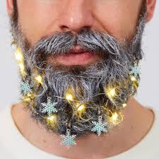 A Set Of Beard Lights Or Ornaments For Festive Facial Hair That Rivals That Of Santa Beard Kit Quirky Gifts Beard