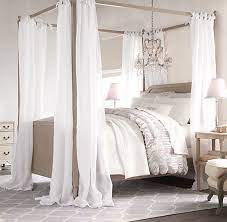 4.7 out of 5 stars. Sheer Belgian Linen Bed Canopy Panels Set Of 2