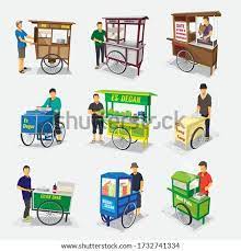 Sekitar 200 meter dari warung tersebut, saya melihat tukang sate dengan gerobak. Cilok Stock Vector Images Avopix Com