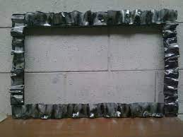 Cornice In Ferro E Lamiera Zincata Lavorata A Caldo Con Finitura Trasparente Dimensioni Cm 70x45 Ideale Per Ogni Tipo Di A Lavori Di Saldatura Cornici Lamiera
