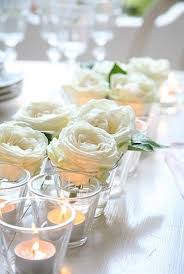 Roses And Tealights Table Decorations Beautiful Table Pretty Tables