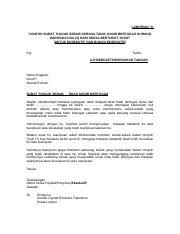 Contoh Surat Tunjuk Sebab Doc Lampiran U2018a U2019 Contoh Surat Tunjuk Sebab Kerana Tidak Hadir Bertugas Kurang Daripada Dua 2 Hari Kerja Course Hero