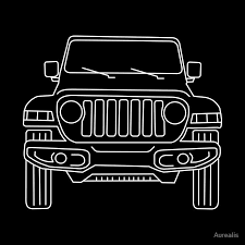 Black And White Jeep Wrangler Clipart Stylish Line Drawing Of The Robust Jeep Wrangler King Of The Offroad Trips Millions Of Unique Designs By Independent Ar Jeep Wrangler Jeep Buy Jeep Wrangler