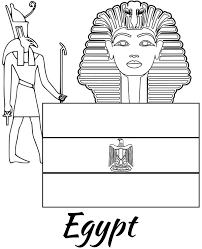 Luxor temple entrance online for kids. Egypt Flag Printable Coloring Page Sphinx