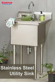 trinity's stainless steel utility sink