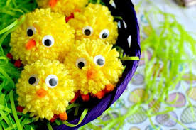 1001 Ideen Fur Pompons Basteln Zum Entlehnen Pompons Basteln Kuken Basteln Selber Machen Ostern