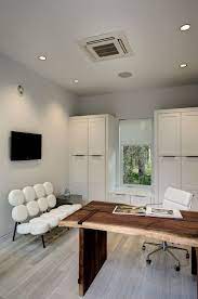 We mentioned how much we love using wall space to add function to a room, and wall pockets are a great way to do that. Decorating A Bright White Office Ideas Inspiration