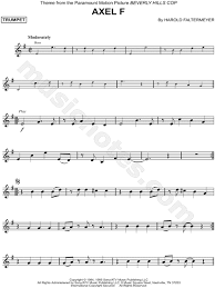 Download the pdf, print it and use our learning tools to master it. Axel F From Beverly Hills Cop Sheet Music Trumpet Solo In G Major Download Print Sku Mn0135070