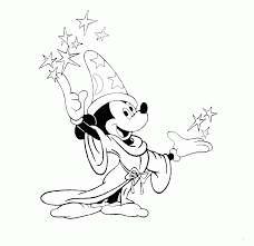 Print out and color this fantasia mickey mouse with hat 3 coloring page and decorate your room with your lovely coloring pages from fantasia coloring pages. Mickey The Wizard Coloring Page Kids Coloring Page Coloring Home