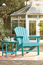 Sundown Treasure Turquoise Adirondack Chair By Outdoor By Ashley From Ashley Furniture Ashleyfurniture Outdoor Small Patio Small Brick Patio Adirondack Chair