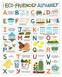 The Eco Friendly Alphabet 16x20 Poster Or 11x14 Print Environmentally Friendly Living Eco Friendly Living Eco