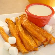 Brown Sugar Sweet Potato Fries With Marshmallow Dipping Sauce Six Sisters Stuff Sweet Potato Fries Fried Potatoes Sweet Potato Fries Dipping Sauce