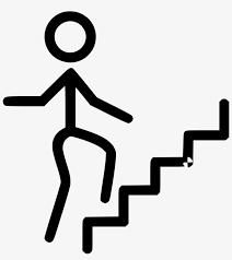 Silhouette businessman start walking up stairway first step, climbing staircases for development, business journey concept. Person Climbing Stairs Comments Person On Stairs Icon Png 910x980 Png Download Pngkit