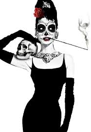 An elizabethan lady all dressed up for the day of the dead celebrations. Day Of The Dead Audrey Hepburn Graphic Design By Anthony Troester Audrey Hepburn Tattoo Celebrity Portraits Tattoos
