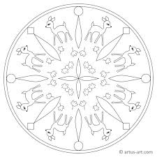 Reh Mandala Gratis Ausdrucken Ausmalen Artus Art