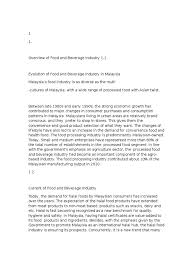 The asian financial crisis hit malaysia in 1997 and the ringgit lost a lot of its worth. Overview Of Food And Beverage Industry Food Industry Foods