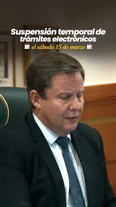 ⚖Suspensión temporal de trámites electrónicos