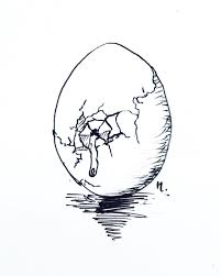 Nasiba On Instagram Day 15 Of Inktober Egg Shells Are Pretty Weak They Can Break From Any Sort Of Pressure On Them Egg Shells Broken Egg Inktober