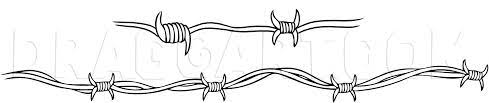 Wire drawing simple barbed wire tattoo. How To Draw Barbed Wire Step By Step Drawing Guide By Dawn Dragoart Com