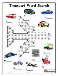 esl english vocabulary printable worksheets for teaching transport vocabulary