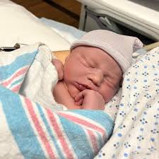 Theodore (Teddy) Bernard Pawlowski made his arrival two weeks early at 9lb  1oz! Happy and healthy and chunky like his big brothers! 🤗 Mama and baby  both doing great. 💙💙💙💙💙