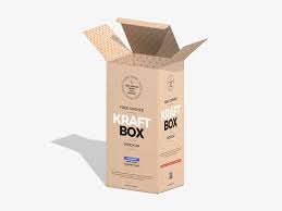 Download Free Opened Kraft Box Mockup Mockuptree