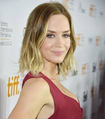 Emily Blunt  - 2024 Dyed hair & beachy hair style.
