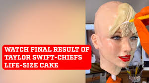 Cake artist creates stunning life-size Taylor Swift-Chiefs Super Bowl  trophy cake