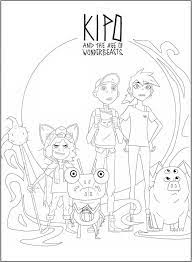 Our color by letter and color by number coloring pages are a fun way to introduce beginning reading skills. Kipo And The Age Of Wonderbeasts Coloring Pages Free Printable Coloring Pages For Kids
