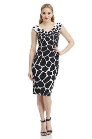 Maggy London Black And White Sheath Midi Dress Simple Long Sleeve Dress White Sheath Dress V Dress