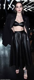 Dove Cameron flaunts her rock hard abs at the Michael Kors runway show  during NYFW | Daily Mail Online