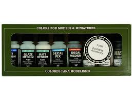 Collection of 8 color sets of game color for painting models and miniatures.(with eyedropper) and color chart.colors 73.200 sepia wash 73.201 black wash 73.202 umber wash 73.203 umber wash 73.204 flesh wash 73.205 green wash. Vallejo Game Color Set 73999 Auxiliaries And Washes 8 Airbrush Fengda