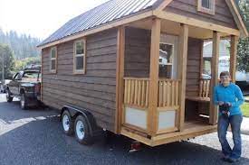 Tiny House On A Trailer Construction Time Lapse Video Tiny House Trailer Small Houses On Wheels Tiny House Exterior