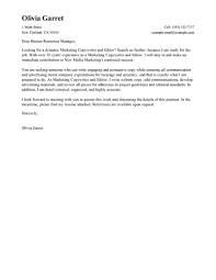Cover letter for writing job no experience. Marketing Copywriter Editor Cover Letter Examples Livecareer