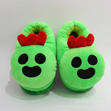 Custom toys plush spike brawl stars. Brawl Stars Cactus Winter Soft Plush Slippers Giftanime