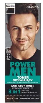 Joanna Power Men Toner odsiwiający, 03 Medium brown