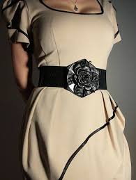 Vintage Looking Black Suede Womens Leather Belt For Dress With Flower Shaped Buckle Womens Dress Belts Belted Dress Black Leather Belt