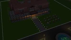 I Attempted To Make A Wraparound Porch It Wouldn T Let Me Make A Roof On It So I Improvised With Fencing The Create A Glass Effect Roof That Had Been Premade On