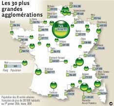 Recensement Le Nouveau Visage De La France Carte De France Region Carte De France Geographie