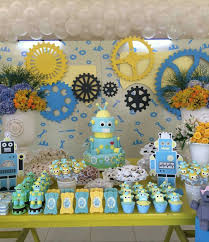 Birthday Party Ideas For 6 Year Old Boy Near Me Pin By Julie On Festa Robos Robot Party Robot Birthday Party Robots Party Theme
